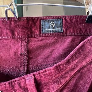 AG Adriano Goldschmied soft velvet fabric size 26R brand new with tags